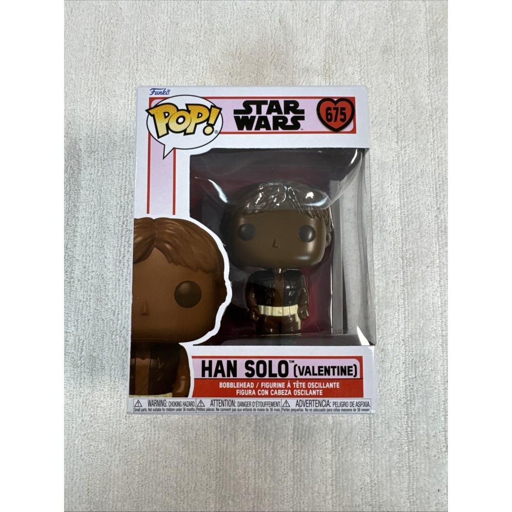 Funko Pop Star Wars Han Solo Valentine 675 Chocolate Bobblehead Vinyl Figure